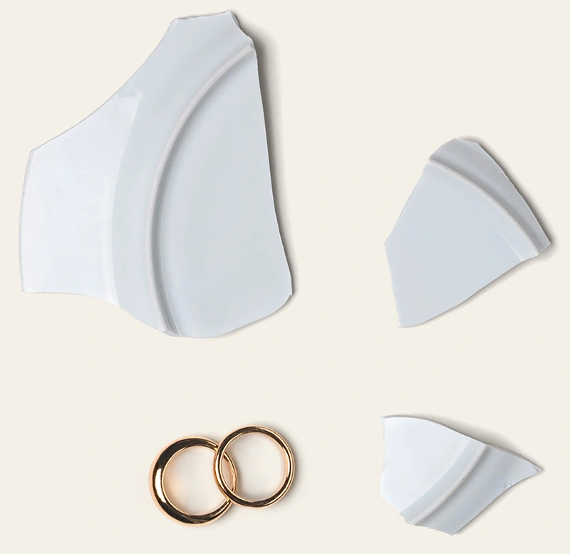 Broken plate